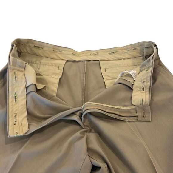 Savane khaki Chino Cotton Pants 46/30 - Picture 4 of 8
